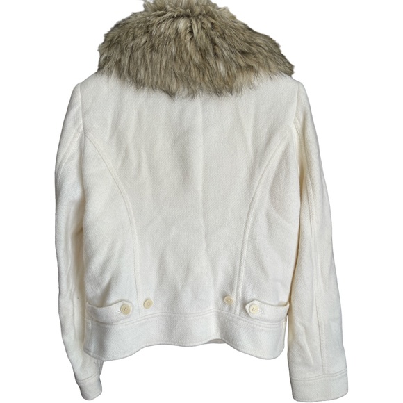 Ralph Lauren faux fur wool blend cardigan size 8 great for Christmas - Picture 2 of 5